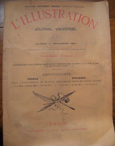 L'illustration N° 3014, 1er Décembre 1900. Le Président Krueger En France. Les Nouveaux Wagons Poste. L'allemagne Nouvelle - Suite Du Numéro Du 17 Nov. L'illustration N° 3014, 1er Décembre...