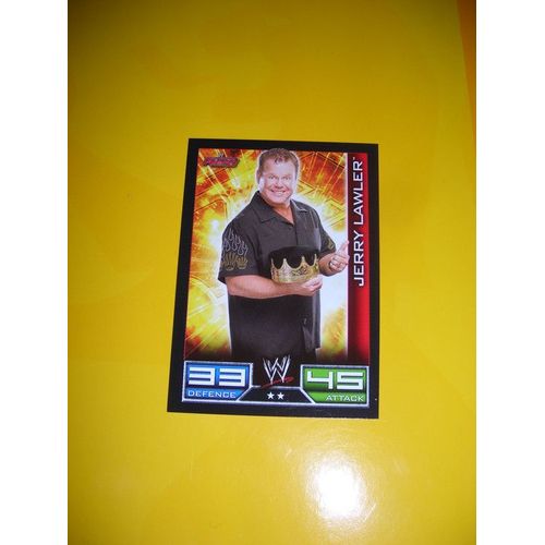 Carte De Catch Slam Attax 2009 Raw Jerry Lawler N°60/172