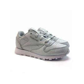 Basket Reebok Fille Cl Lthr Syn Argent