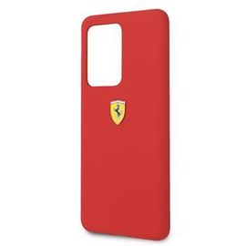 Coque Pour Samsung S20 Ultra G988 Logo Ferrari Silicone Rouge