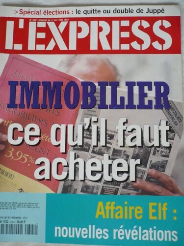 L'express  N° 2391 : Immobilier Ce Qu'il Faut Acheter Semaine Du 1 Au 7 Mai 1997