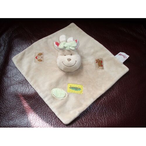 Doudou Girafe Ou Vache Plat Jungle Bengy
