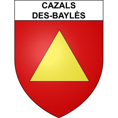 Cazals-Des-Baylès 09 Ville Sticker Blason Écusson Autocollant Adhésif - Taille : 4 Cm