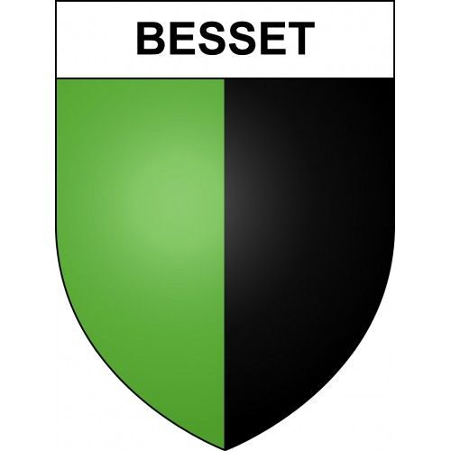 Besset 09 Ville Sticker Blason Écusson Autocollant Adhésif - Taille : 12 Cm