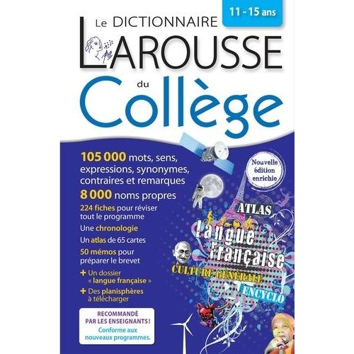 Le Dictionnaire Larousse Du Collège