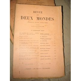 La Revue Des Deux Mondes  N° 1920