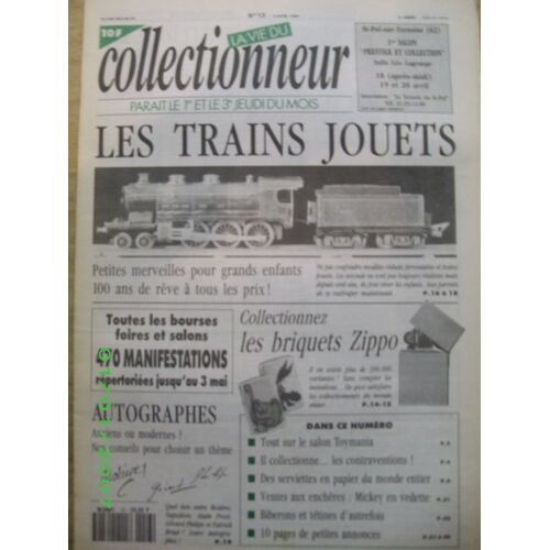 La Vie Du Collectionneur  N° 13 : Les Trains Jouets