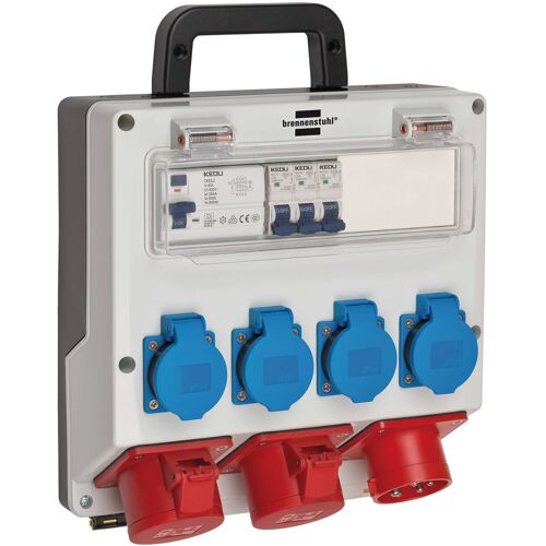 Brennenstuhl Coffret de distribution 4/16A IP44 3x LS 230V/16 A, 1xFI 40 A 4-polig 30mA - 1154890010