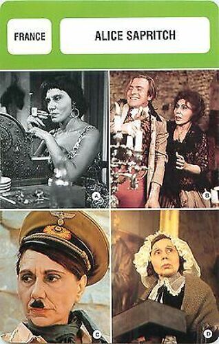 Fiche Monsieur Cinema Alice Sapritch