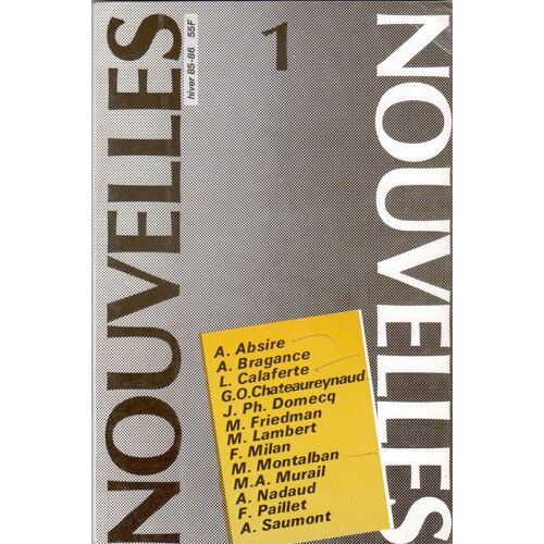 [Nouvelles Nouvelles] Hiver 85-86-N°1