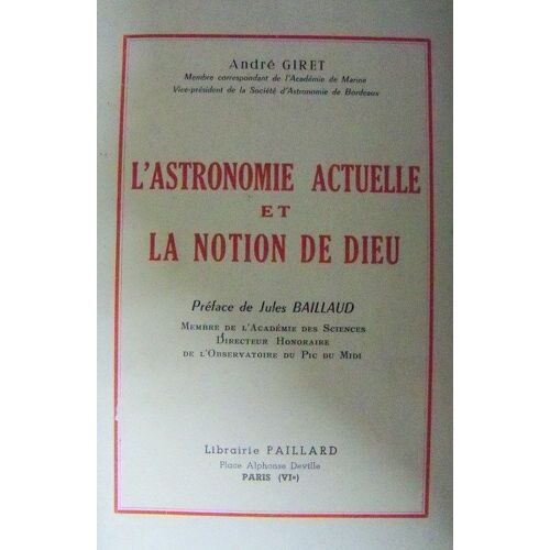 L'astronomie Actuelle Et La Notion De Dieu