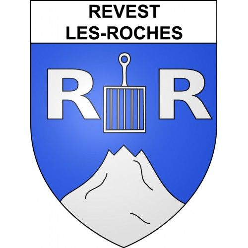 Revest-Les-Roches 06 Ville Sticker Blason Écusson Autocollant Adhésif - Taille : 17 Cm