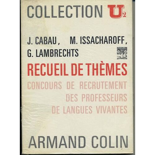 Recueil De Themes, Concours De Recrutement Des Professeurs De Langues Vivantes