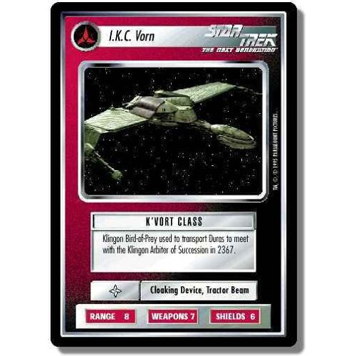 Star Trek Ship  Uncommon Carte Wb 94