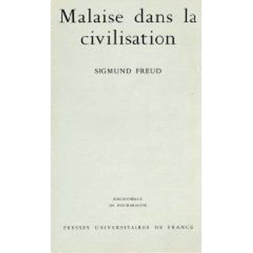 Malaise Dans La Civilisation