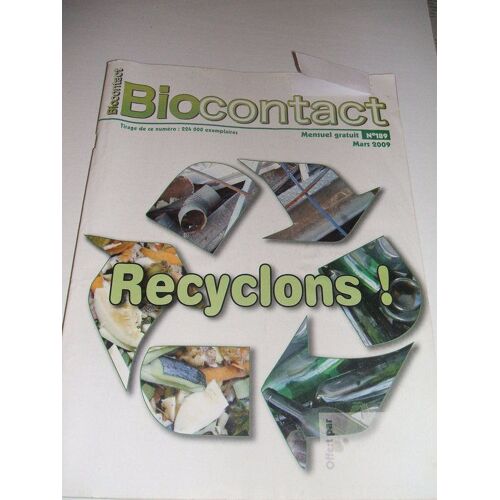 Biocontact  N° 189 : Recyclons