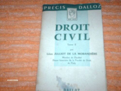 Précis De Droit Civil. Tome Ii
