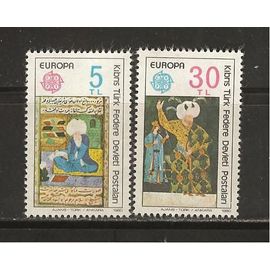 Europa Cept Turquie Administration Chypre Année 1980 N° 73 74 Neufs