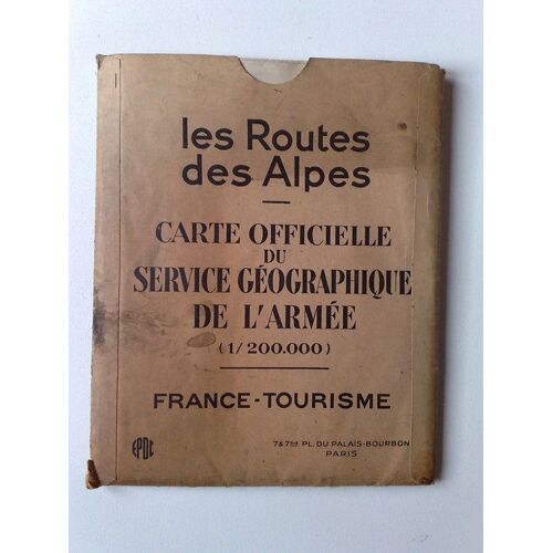 Carte Officielle Du Service Géographique De L'armée : Les Routes Des Alpes  (1/200.000)