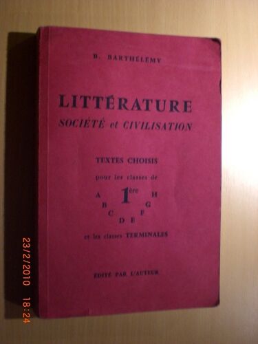 Littérature, Société Et Civilisation