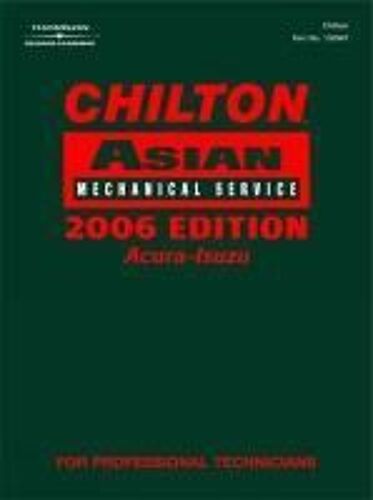 Chilton Asian Mechanical Service, Volume 1: Acura, Honda, Hyundai, Isuzu, Kia