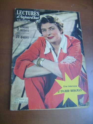 Lectures D'aujourd'hui N° 284 Du 8 Février 1958 : Un Interview D'ingrid Bergman