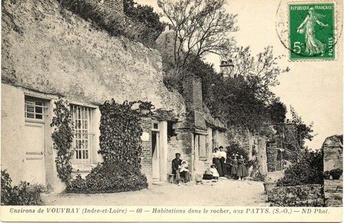 Environs De Vouvray (Indre-Et-Loire) - 60 - Habitations Dans Le Rocher, Aux Patys. (S.-O.) - N D Phot.