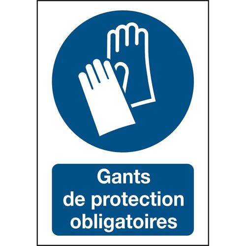 Brady Panneau adhésif permanent acrylic Port de gants obligatoire Rectangle 210 x 297 mm
