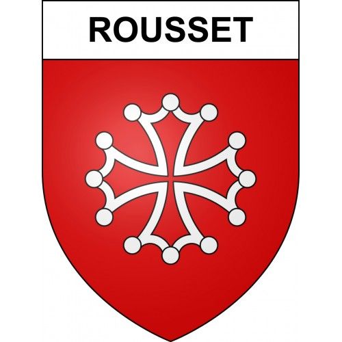 Rousset 05 Ville Sticker Blason Écusson Autocollant Adhésif - Taille : 8 Cm