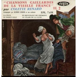 "Chansons Gaillardes De La Vieille France" Vol. 2 : La Puce - Le Doigt Gelé  /  En Revenant Du Piémont - Au Clair De La Lune