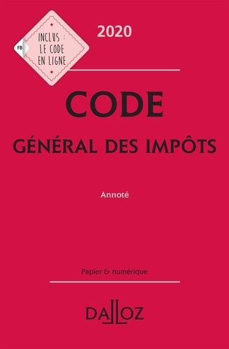 Code Général Des Impôts - Annoté - Code Dalloz 2020