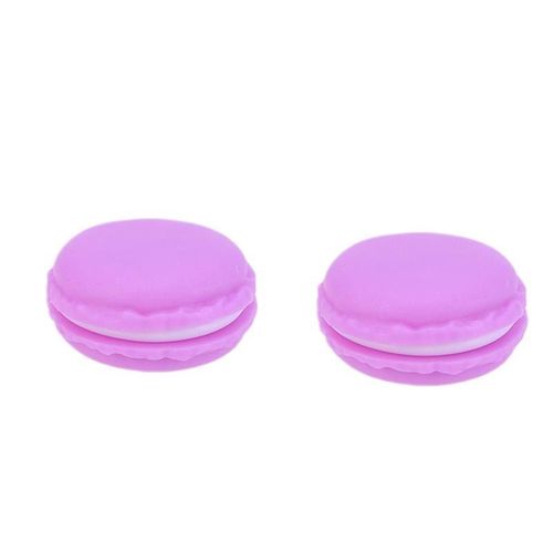 2 Pièces Mignon Mini Macarons Boîtes De Rangement Délicates Boîtes À Bijoux Portable Pilules Organisateur Cas (Vert Clair)