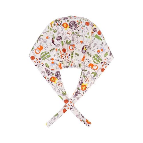 Lions Imprimé Chirurgical À Bretelles Chapeau Coton Réglable Médecin Infirmière Casquette Réutilisable Casquettes De Travail (Taille Libre)