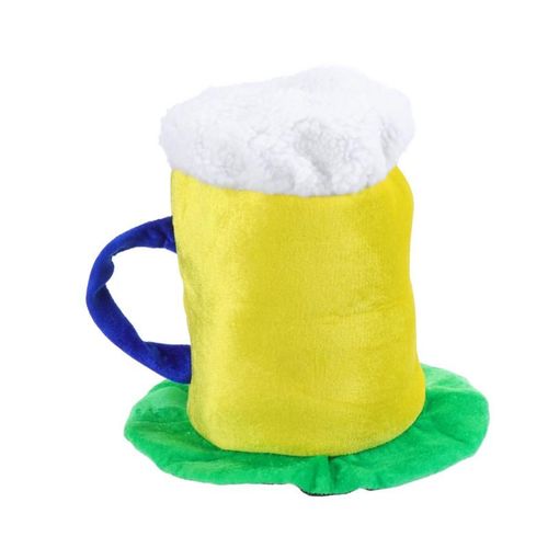 Bière Tasse Fête Chapeau Vacances Cosplay Casquette Scène Performance Chapeau Fête Décor Casquette Accessoires De Déguisement Pour Le Festival De Balle