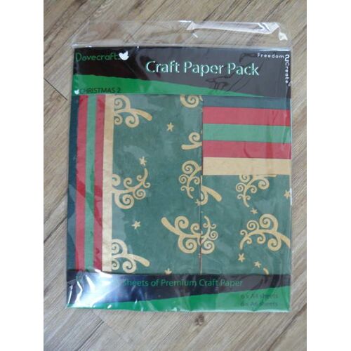 Pochette Dovecraft 12 Feuilles Papier Noël