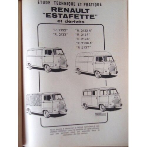 Revue Technique Automobile, Juin 1971, N° 302, Étude Technique Renault Estafette R 2132 À R 2137