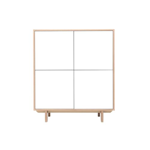 Buffet scandinave haut bois et blanc SID