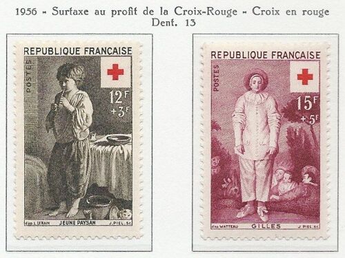 Yvert France N° 1089 & 1090. Au Profit De La Croix-Rouge. Neuf Sc** (Mnh)