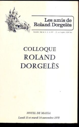 Colloque Roland Dorgeles
