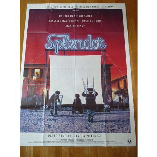 Splendor  - Affiche Cinema 120 X 160 -  1989 - Ettore Scola