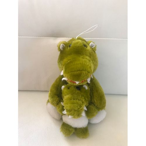 Peluche Doudou Crocodile Et Son Bébé Eluz 25 Cm