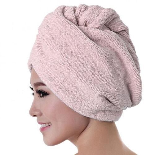 Serviette de bain en microfibre pour homme et femme, séchage rapide, bonnet de douche, Turban