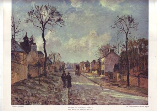 Camille Pissaro . Reproduction .Route De Louveciennes .  Editions Braun Et Cie N 110519
