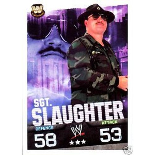 Carte Slam Attax Evolution Sgt.Slaughter
