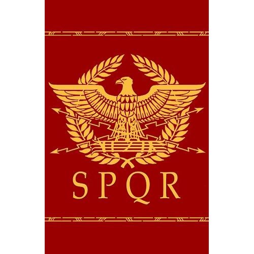 F 90x150 Cm Éventuelles Qr Compactement Romain, 90x150cm, Sensation Sénat Et Peuple De Rome Drapeau Haute Qualité ""Nipseyteko""