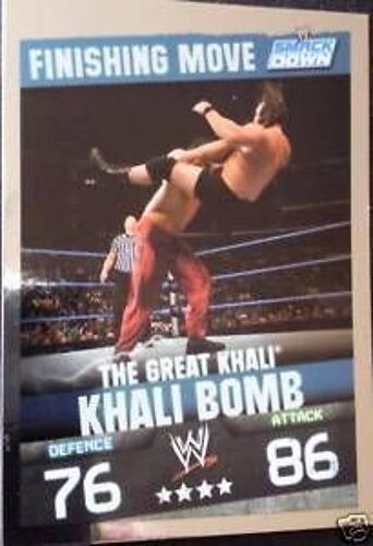 Carte Slam Attax Evolution Finishing Move The Great Khali/ Khali Bomb