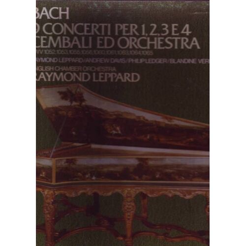 Bach . 9 Concerti Per 1 . 2 . 3 E 4 Cembali Ed Orchestra