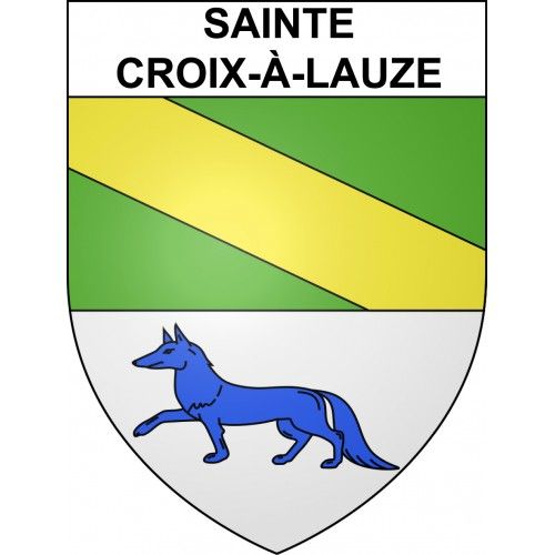 Sainte-Croix-À-Lauze 04 Ville Sticker Blason Écusson Autocollant Adhésif - Taille : 8 Cm