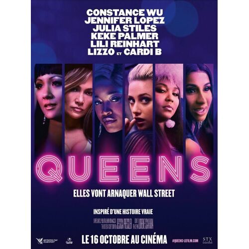 Queens - Véritable Affiche De Cinéma Pliée - Format 120x160 Cm - De Lorene Scafaria Avec Constance Wu, Jennifer Lopez, Julia Stiles - 2019