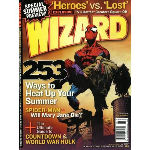 Wizard : The Comics Magazine  N° 188 : Spider-Man: One More Day Cover